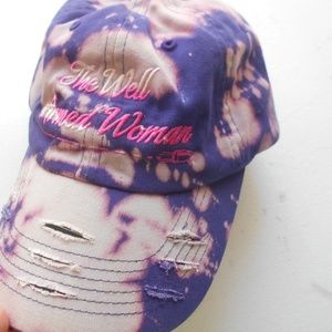 Custom Bleached Baseball Hat women's distressed